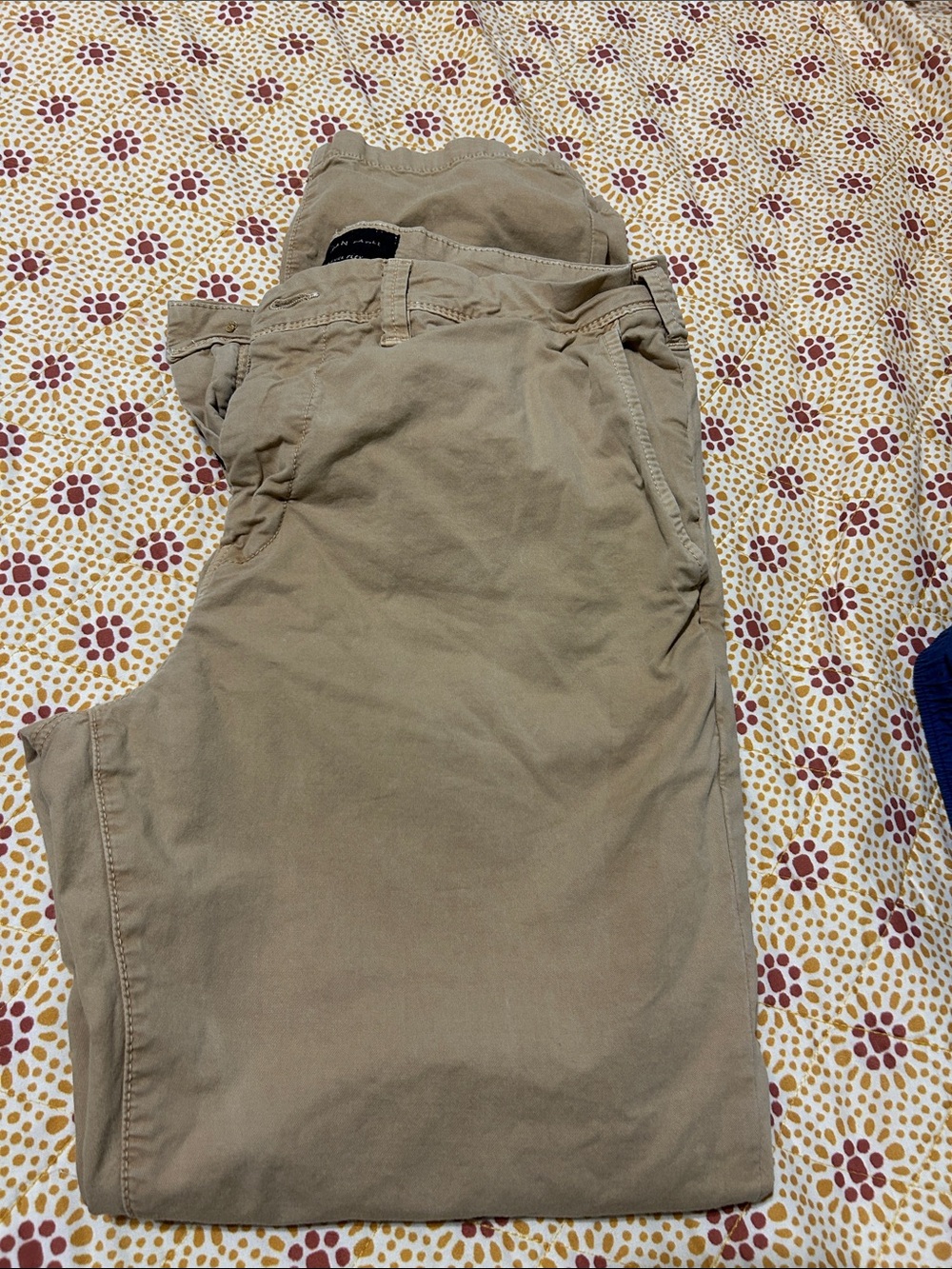 American Eagle Outfitters Men's Khaki Chino Pants - Light Brown